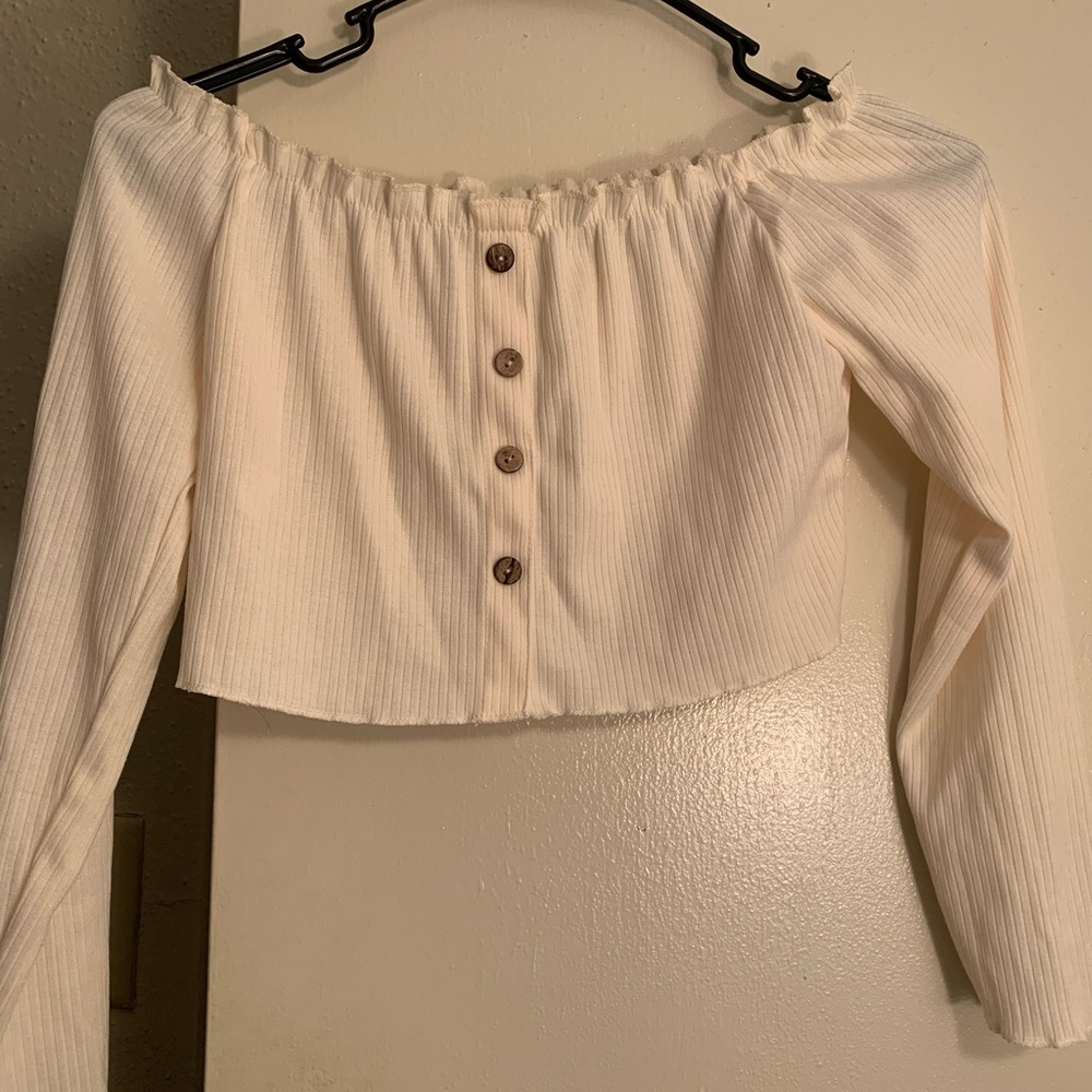 Off white crop top